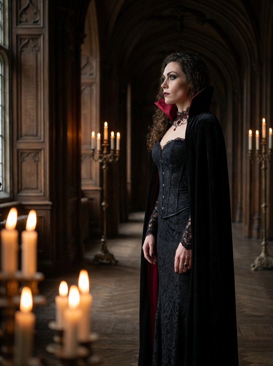gotika_0015 — Candlelit Chamber Silhouette